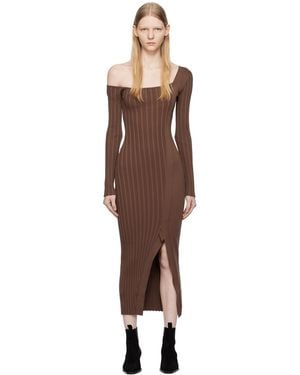 Elleme Asymmetric Midi Dress - Black