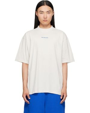 Balenciaga Off- Distressed T-Shirt - White