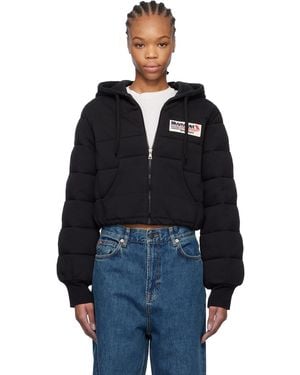 Moncler Genius Moncler X Palm Angels Zip Up Down Hoodie - Black