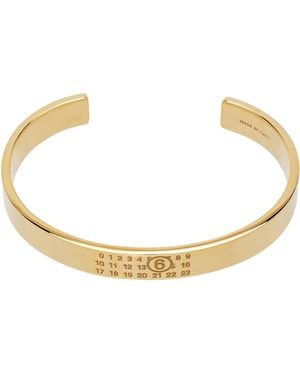 MM6 by Maison Martin Margiela Minimal Logo Bracelet - Black