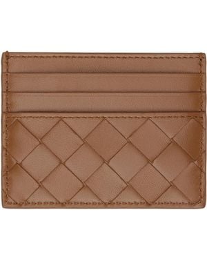 Bottega Veneta ブラウン イントレチャート カードケース