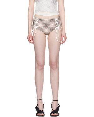 Collina Strada Lace Up Panty Briefs - Multicolour