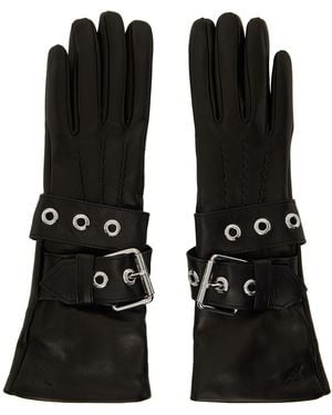 Vivienne Westwood Belt Buckle Gloves - Black