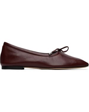 Aeyde Burgundy Nomi Glove Ballerina Flats - Purple
