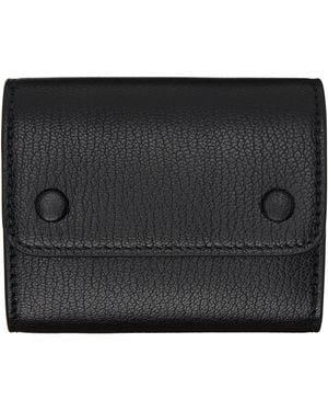 Maison Margiela ブラック レザー カードケース