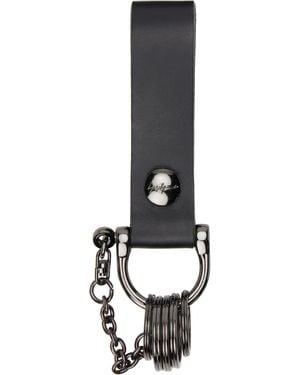 Yohji Yamamoto ブラック レザー キーチェーン