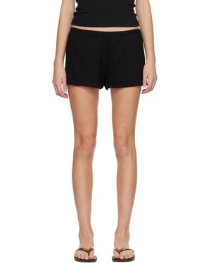 Matteau Fluid Mini Shorts - Black