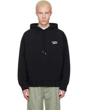 Maison Kitsuné Handwriting Oversize Hoodie - Black