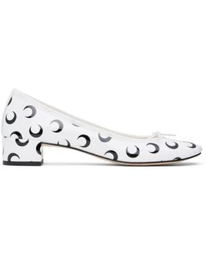 Marine Serre Repetto Edition Camille Ballet Heels - Black