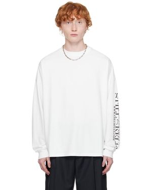 Still Kelly T-Shirt À Manches Longues Droit Blanc