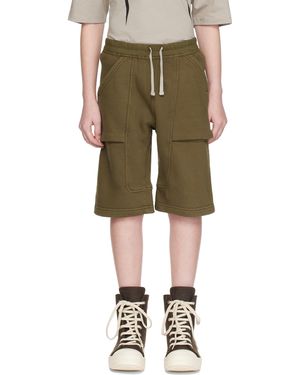 Rick Owens キッズ|カーキ Porterville Pods ショートパンツ - グリーン