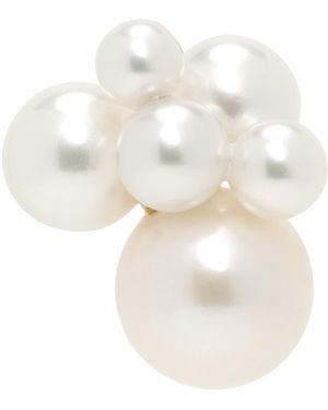 Sophie Bille Brahe Bisou Single Earring - White