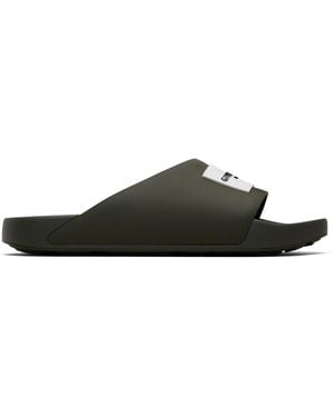 Givenchy Khaki Label Mule Slides - Black