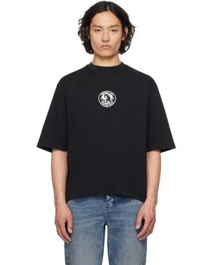Han Kjobenhavn 'Officer' Printed Oversized T-Shirt - Black