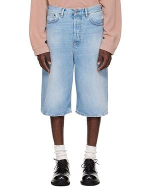 Acne Studios Loose-Fit Denim Shorts - Blue
