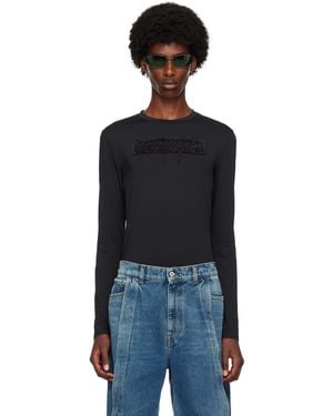 Y. Project Logo Patch Long Sleeve T-Shirt - Black