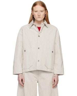 Henrik Vibskov Off- Delivery Denim Jacket - White