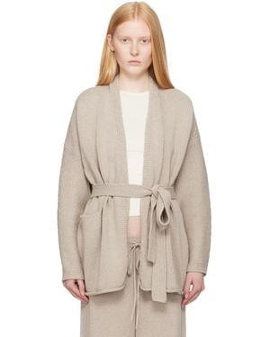 Lauren Manoogian Taupe Coto Cardigan - Natural