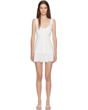 GUIZIO Aylin Eyelet Minidress - Black