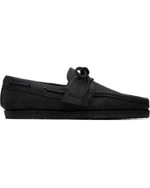 Clarks Godney Boat Shoes - Black