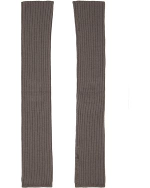 Rick Owens Manches Grises En Tricot Rasé