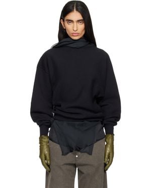 6397 Draped Sweatshirt - Blue