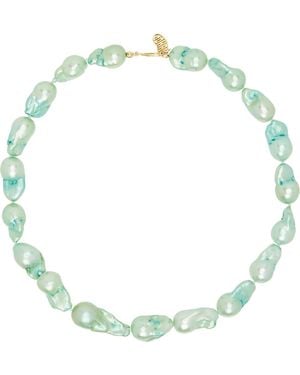 Gohar World Host Baroque Pearl Necklace - Green