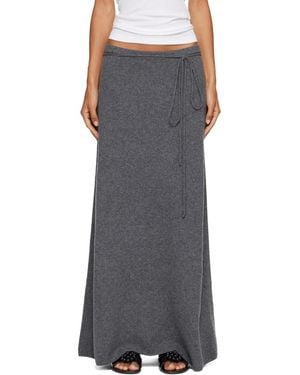 LE17SEPTEMBRE Moro Cashmere Knit Maxi Skirt - Grey