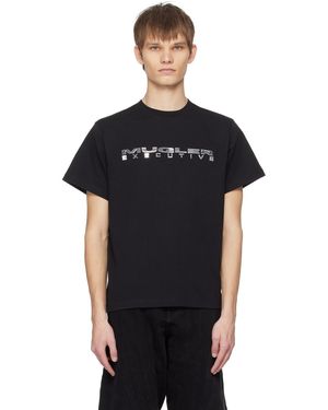 Mugler Black Appliqué T-shirt