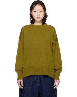 Cordera Merino Wool Oversized Jumper - Green