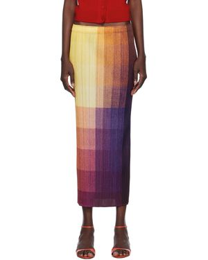 Pleats Please Issey Miyake Photon Midi Skirt - Multicolor