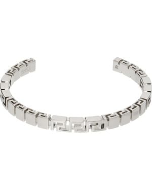 Versace Greca Cuff Bracelet - Black