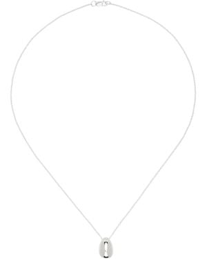 Sophie Buhai Tiny Egg Pendant Necklace - White