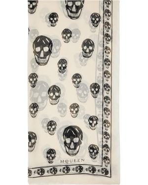 McQueen Off- Skull Bandana - Natural