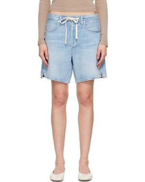 Citizens of Humanity Brynn Drawstring Denim Shorts - Blue
