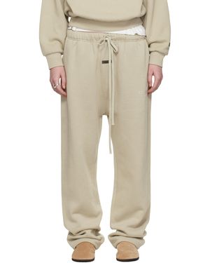 Fear Of God Taupe Relaxed Lounge Trousers - Natural