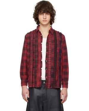 Needles Flannel Ribbon Shirt - Red
