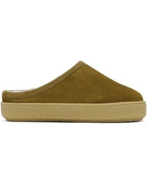 Isabel Marant Taupe Fozee Slippers - Black