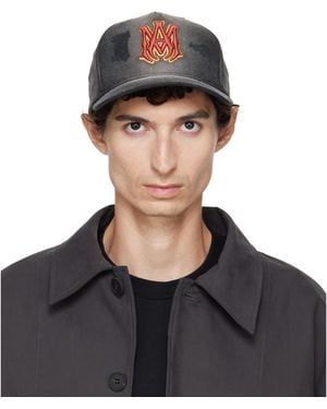 Amiri Ma Outline Canvas Cap - Black