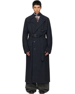 DRIES VAN NOTEN ブラックトレンチコート DRIES VAN NOTEN トレンチコート - メルカリ