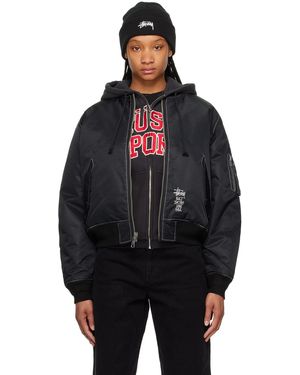 Stussy Built Reversible Bomber Jacket - Black