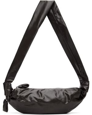 Lemaire Petit Sac Soft Croissant Brun - Noir