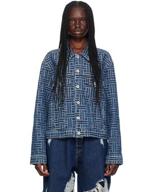 KENZO Paris ' Weave' Denim Jacket - Blue