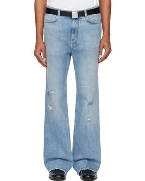 Givenchy Flared Cropped Jeans - Blue