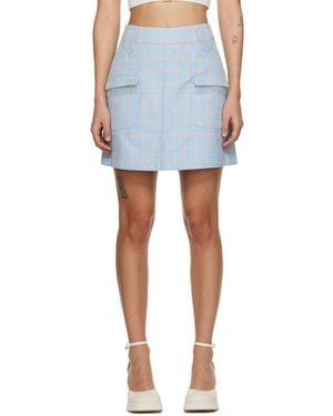 Shrimps Rose Miniskirt - Blue