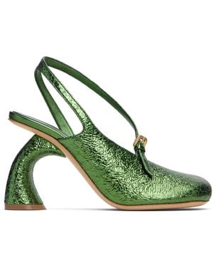 Dries Van Noten Cutout Heels - Green