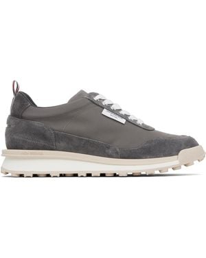 Thom Browne Double Tech Nylon Alumni Trainers - Black