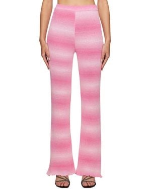 MSGM Pink Gradient Trousers