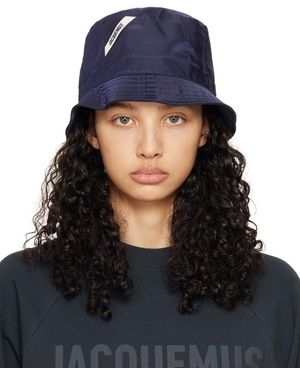 Jacquemus ネイビー Le Bob Ovalie バケットハット - ブルー