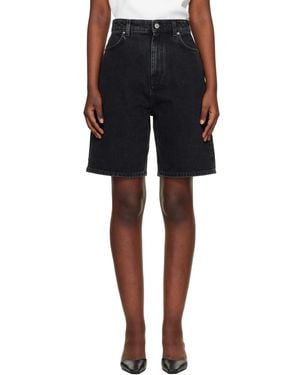 Loulou de Saison Isu Lds Denim Shorts - Black